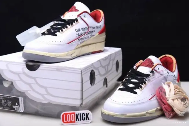 Rep Off-White Low White Jordan Retro DJ4375-106 SP Red 2 0527